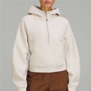 Lululemon Scuba Oversized Half-Zip Hoodie Natural Ivory